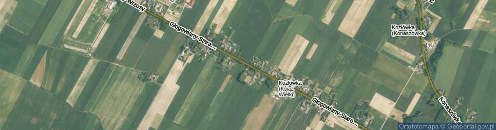 Zdjęcie satelitarne Głogowiany-Stara Wieś ul.